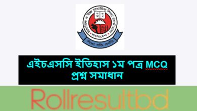 HSC History 1st Paper Question Solution